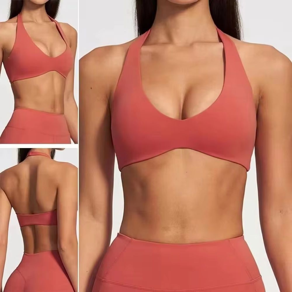 Sports Equipment Logo - Sports Underwear Women Halter V Neck