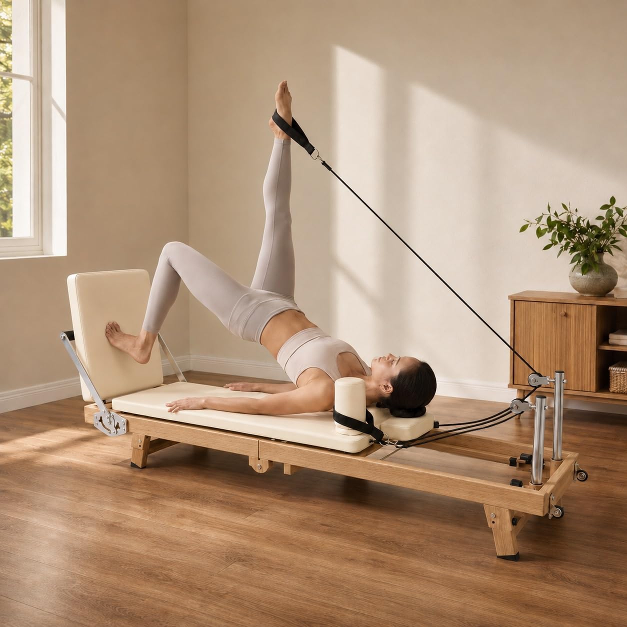 Sports Equipment Nearby - 75 Inch Foldable Pilates Reformer Machine