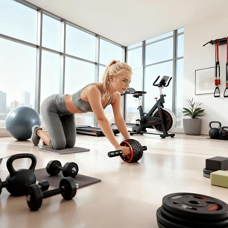 Ab Roller Wheel and Knee Mat,  - Sports Equipment Nearby recension och pris