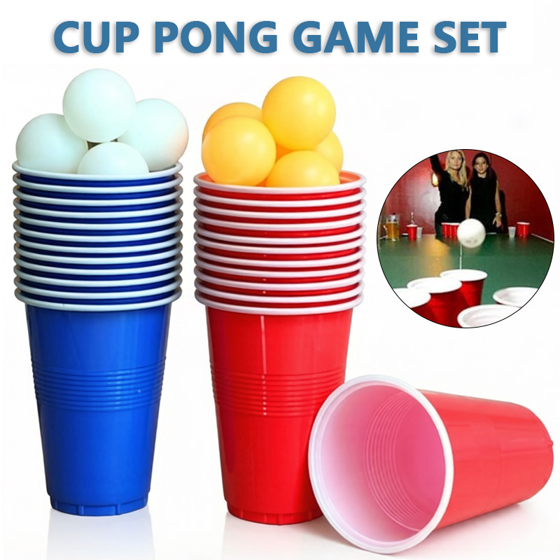 Beer Pong Game Set & Party Cup - Ping Pong Ball Set recension och pris