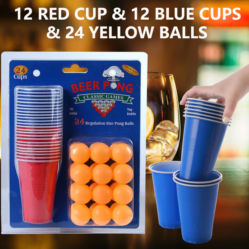 Beer Pong Game Set & Party Cup - Ping Pong Ball Set recension och pris