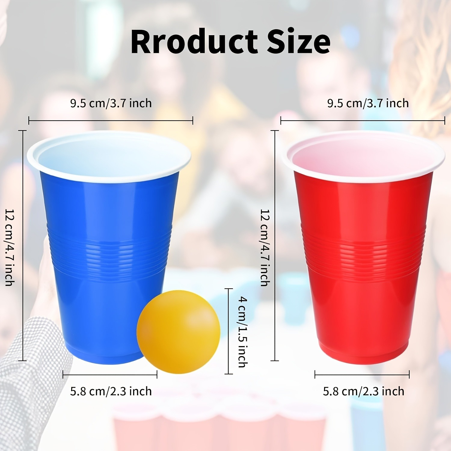 Beer Pong Game Set & Party Cup - Ping Pong Ball Set recension och pris