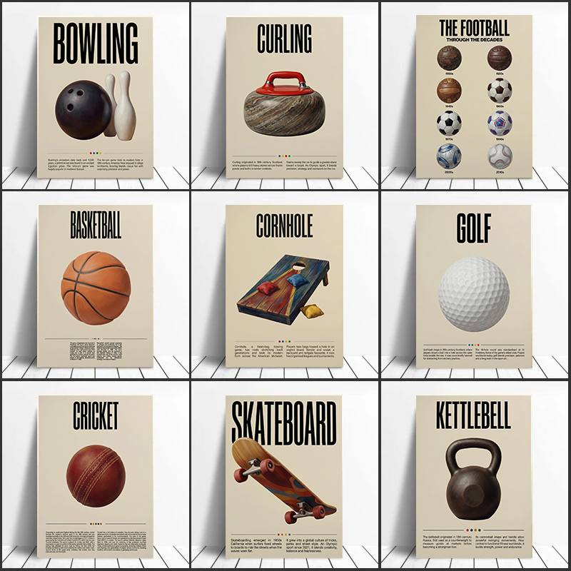 Vintage Retro Educational Spor - Sports Equipment Badminton recension och pris