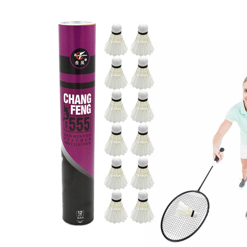 12Pcs/lot Badminton Natural Du - Sports Equipment Badminton recension och pris
