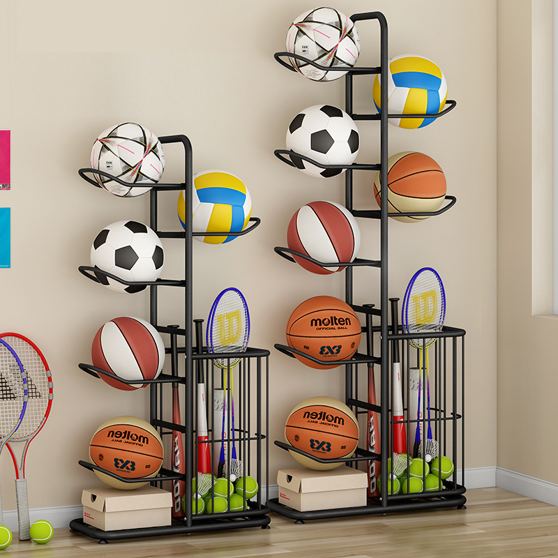 Sports Ball Storage Rack Baske - Sports Equipment Badminton recension och pris