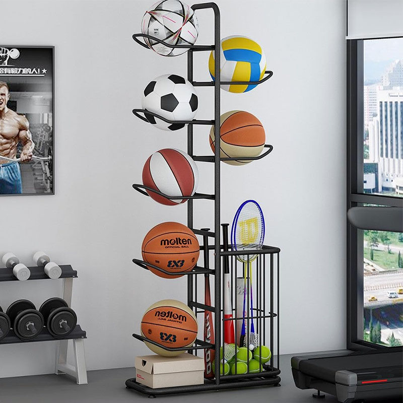 Sports Ball Storage Rack Baske - Sports Equipment Badminton recension och pris