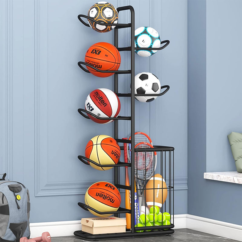 Sports Ball Storage Rack Baske - Sports Equipment Badminton recension och pris