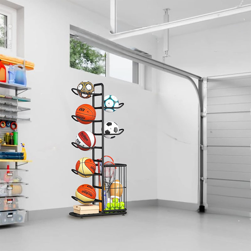 Sports Ball Storage Rack Baske - Sports Equipment Badminton recension och pris